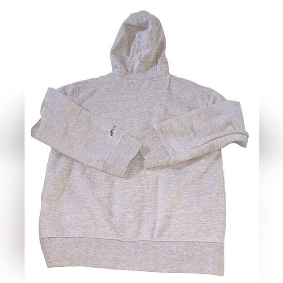 Coogi gray zip up hoodie with rainbow embroidery - Picture 3 of 7